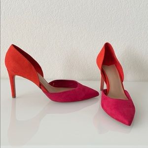 Pink and Orange Stradivarius Pumps Sz 38 (7.5)